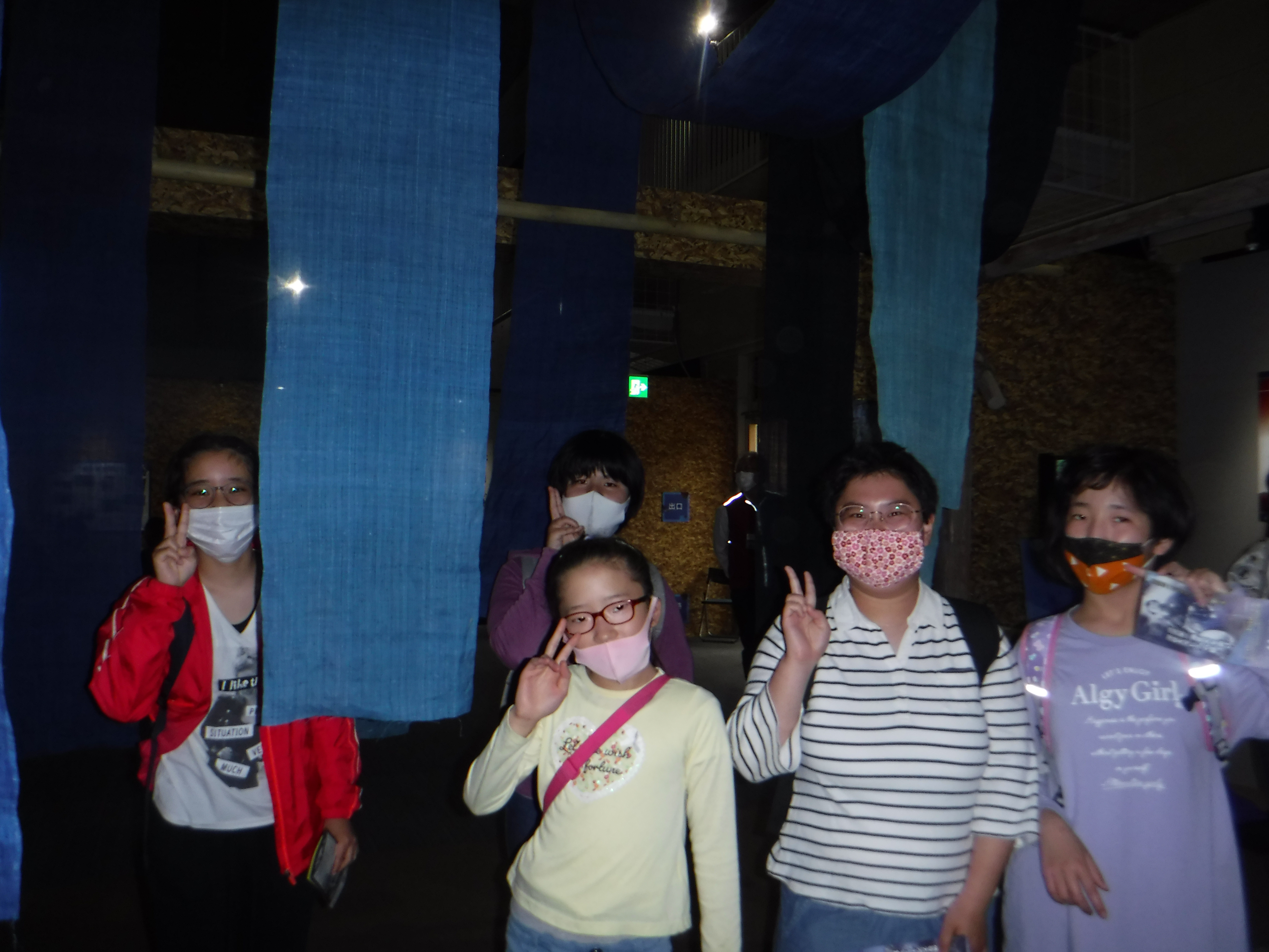 渋沢栄一ドラマ館　昔は深谷で藍染めしていたんですね。
