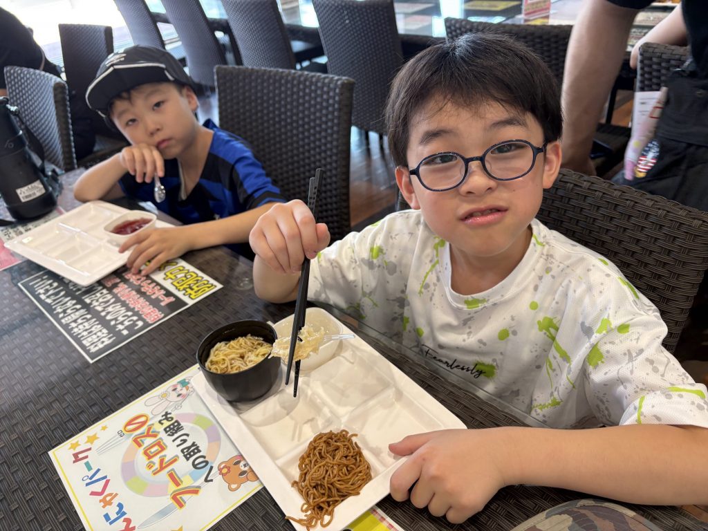 夏休みの思い出　こんにゃくパーク　こんにゃくの料理、美味しかったです。